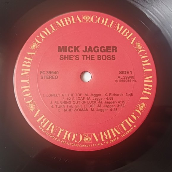 Vintage Mick Jagger She's The Boss vinyl record, 1985 original first pressing - Picture 10 of 11
